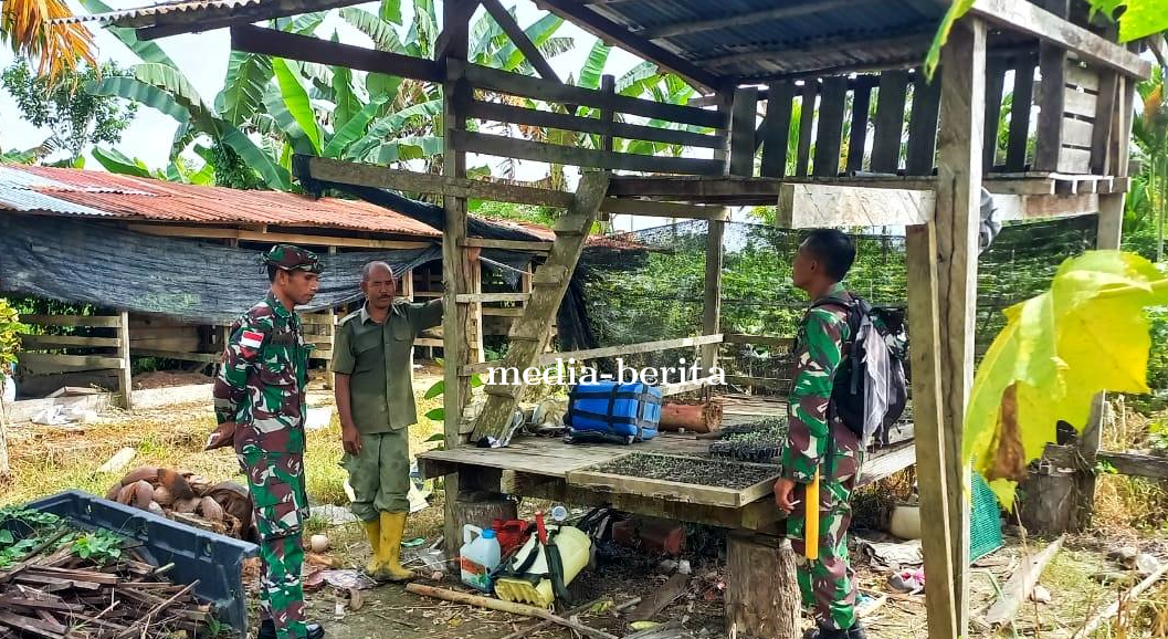 Tingkatkan Keamanan Wilayah, Satgas Pamtas Kodim Jayapura Jalin Komunikasi Sosial dengan Warga