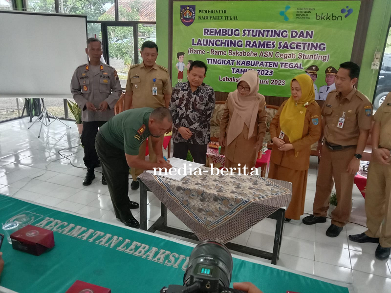 Rembuk Stunting Dan Launching Rames Seceting Dalam Rangka Percepatan Penurunan Stunting Di Kab Tegal