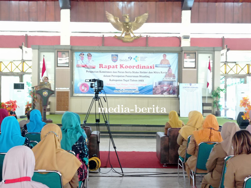 Kasdim 0712 Tegal Bersama Forkompinda Kabupaten Tegal Gelar Rapat Koordinasi Percepatan Penurunan