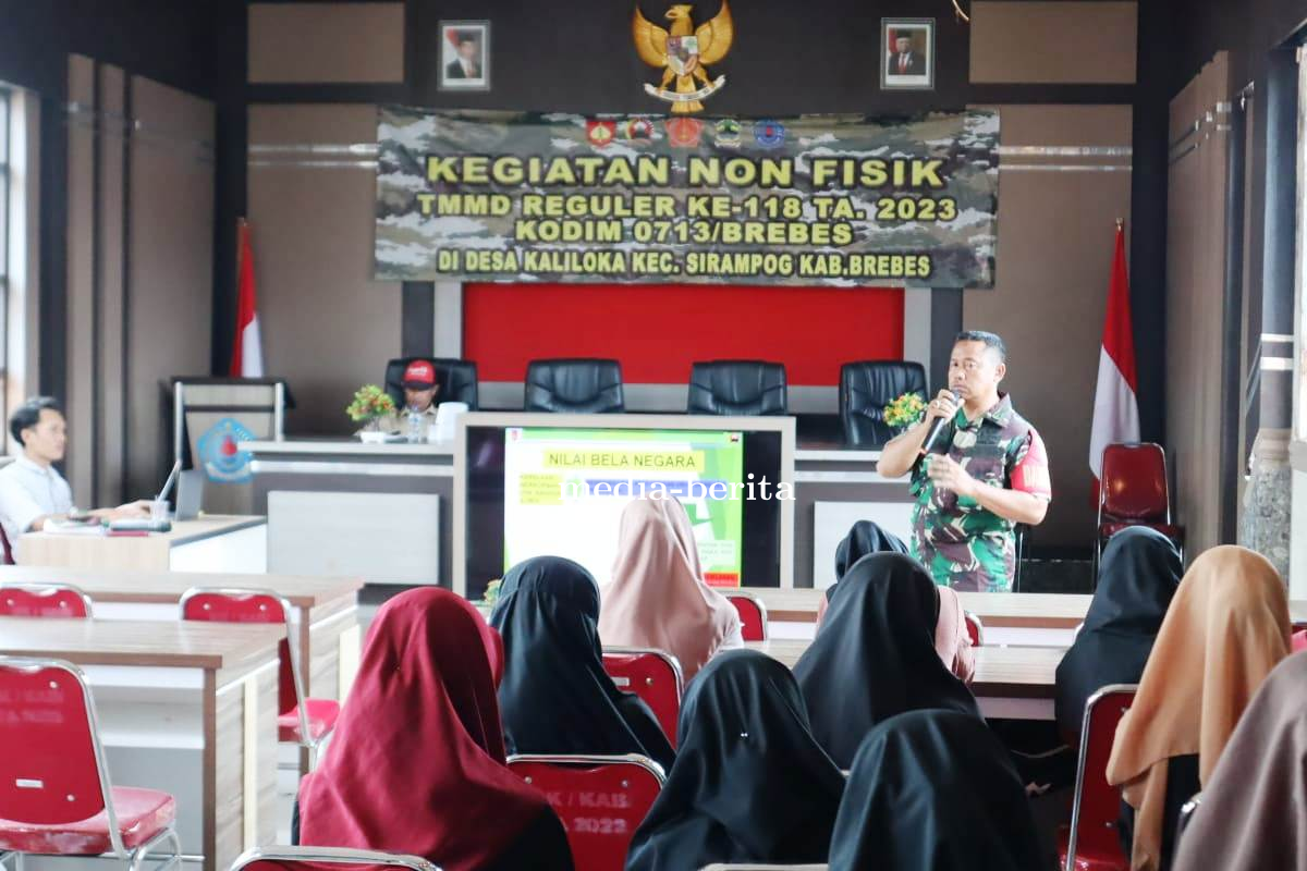 Sosialisasi Rekrutmen TNI-AD di Non Fisik TMMD Reguler 118 Brebes