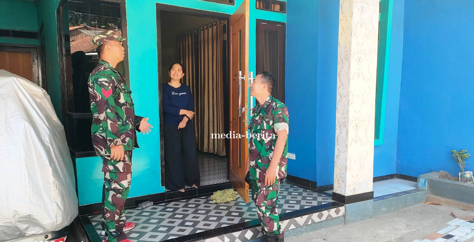 Pengecekan Rumah Yang Akan Ditempati Satgas TMMD Reguler 118 Brebes