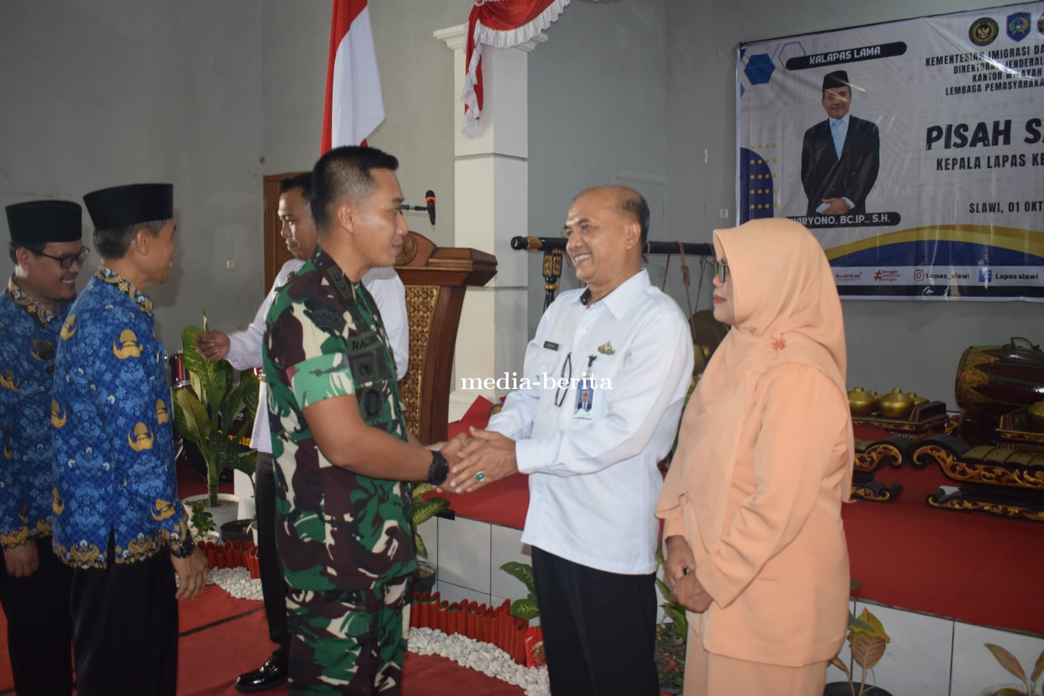 Dandim 0712 Tegal Hadiri Pisah Sambut Kepala Lapas Slawi dan Peresmian Sentra Kewirausahaan Ketahana