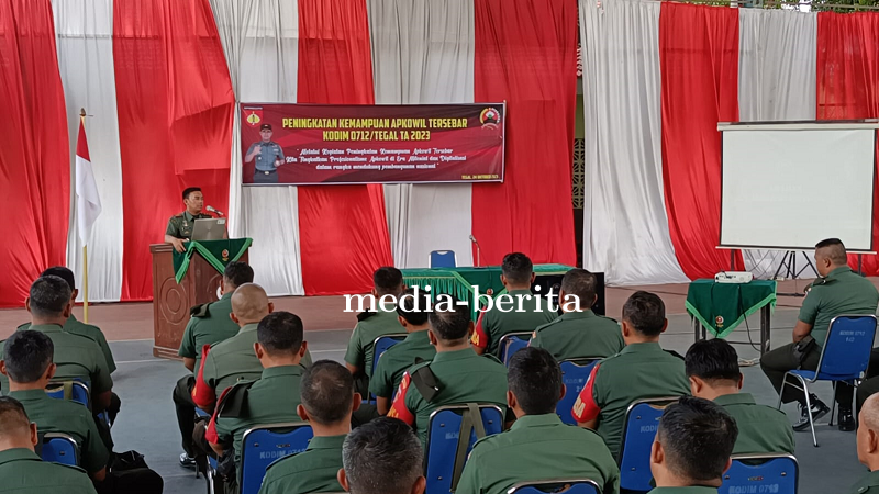 Kodim Tegal Gelar Kegiatan Peningkatan Kemampuan Apkowil Tersebar Tahun 2023